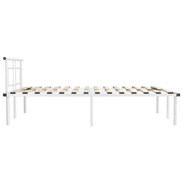 sengestel 140x200 cm metal hvid