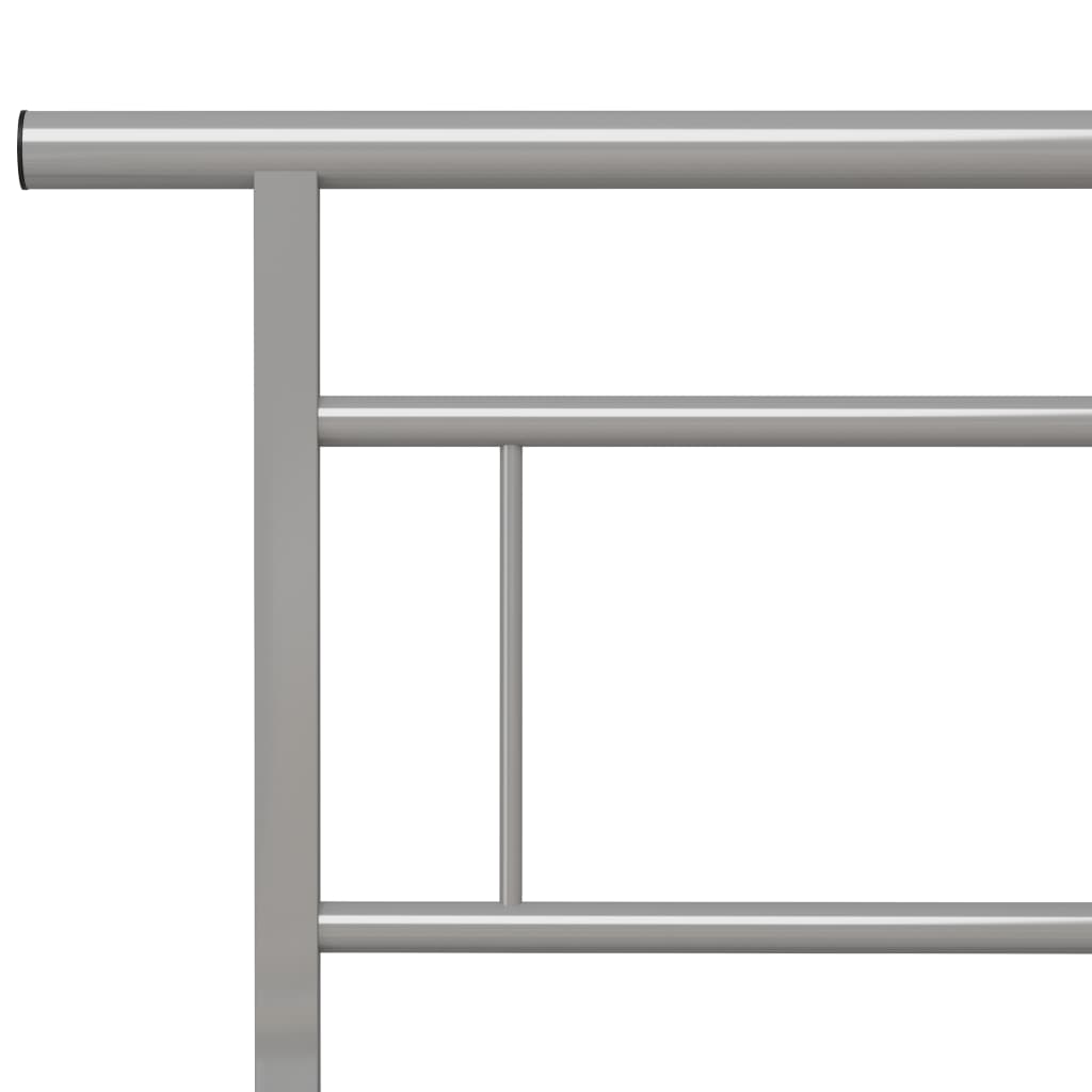 sengestel 140x200 cm metal grå