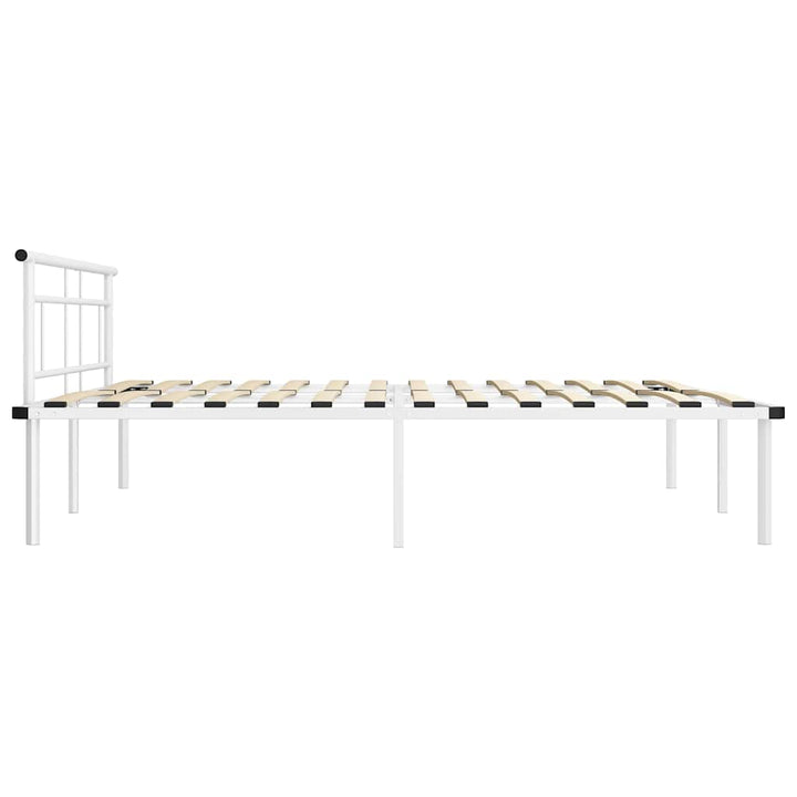 sengestel 180x200 cm metal hvid