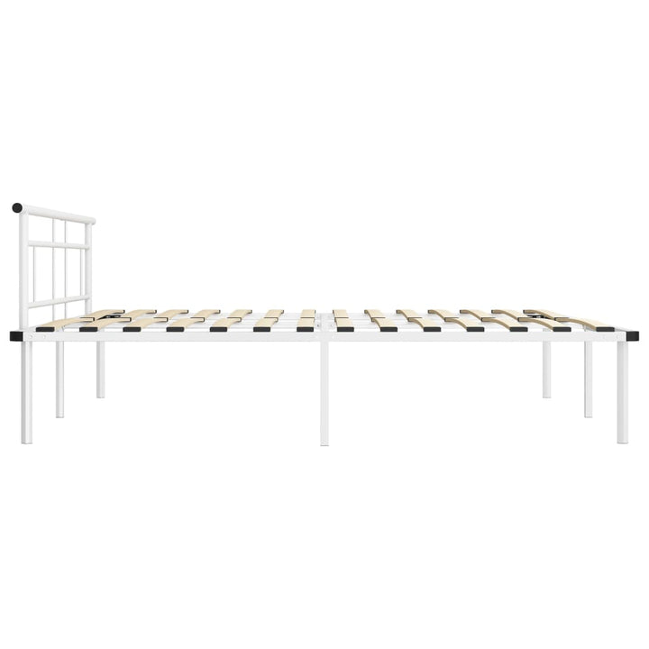 sengestel 180x200 cm metal hvid