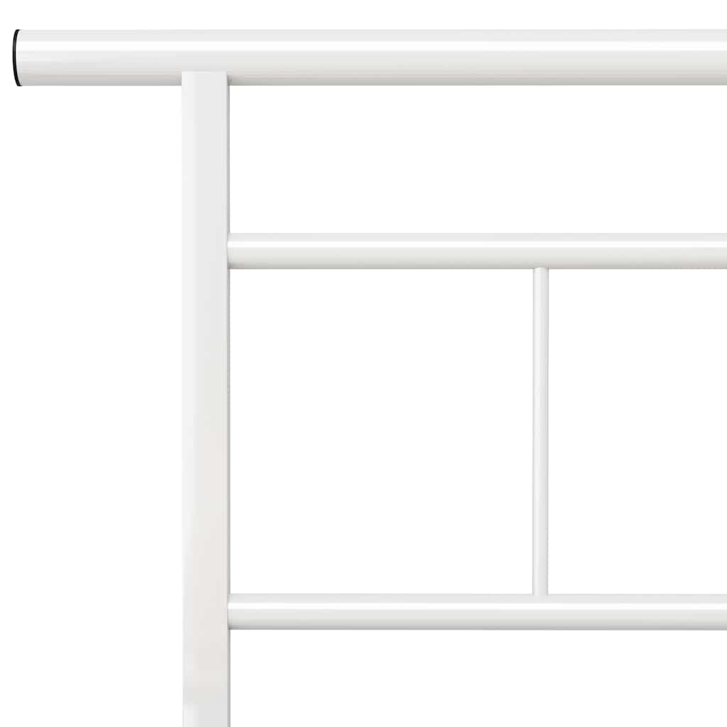 sengestel 180x200 cm metal hvid