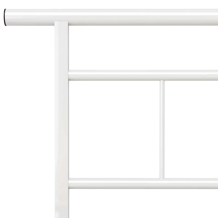 sengestel 180x200 cm metal hvid