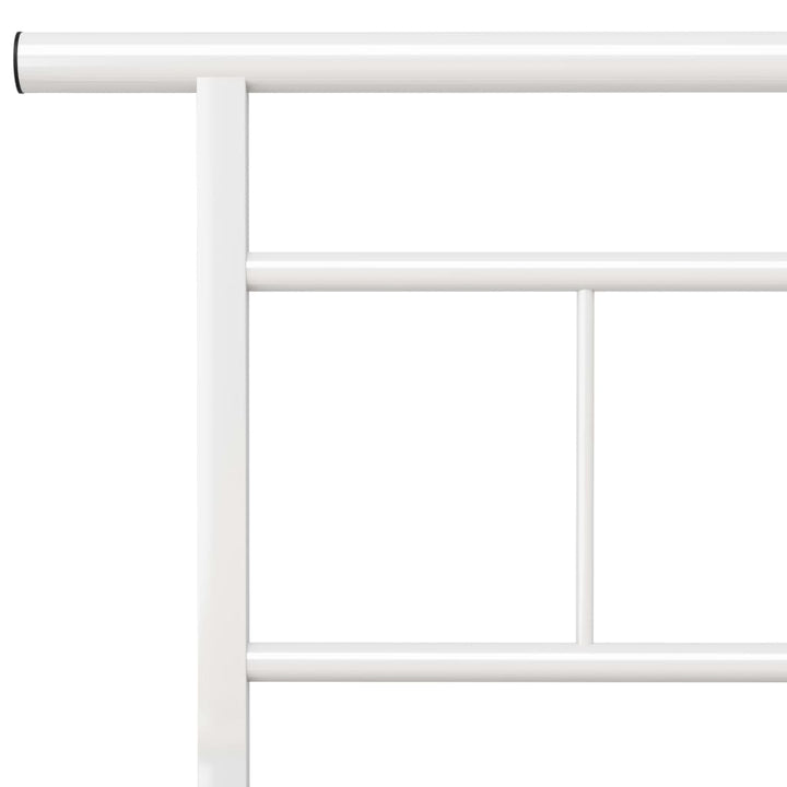 sengestel 200x200 cm metal hvid