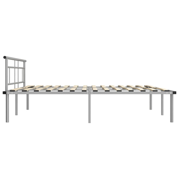 sengestel 200x200 cm metal grå