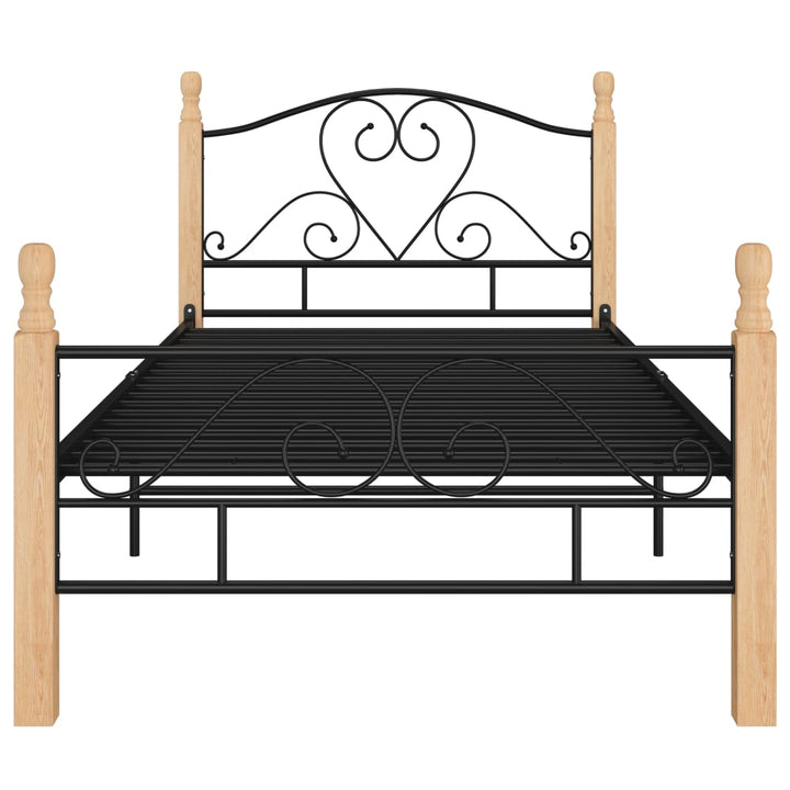 sengeramme 90x200 cm metal sort
