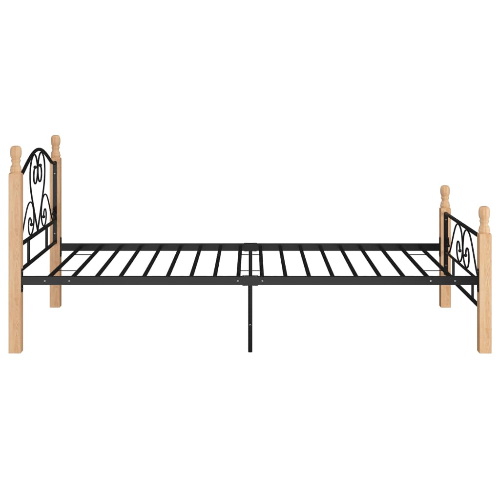 sengeramme 90x200 cm metal sort