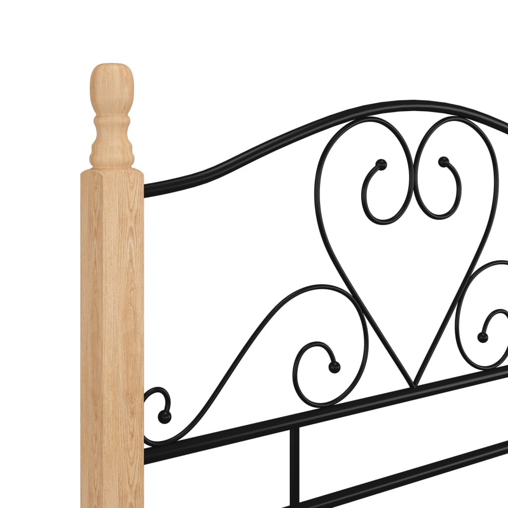 sengeramme 90x200 cm metal sort