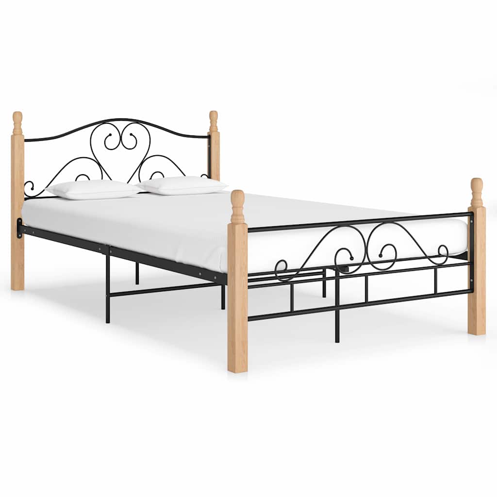 sengeramme 120x200 cm metal sort
