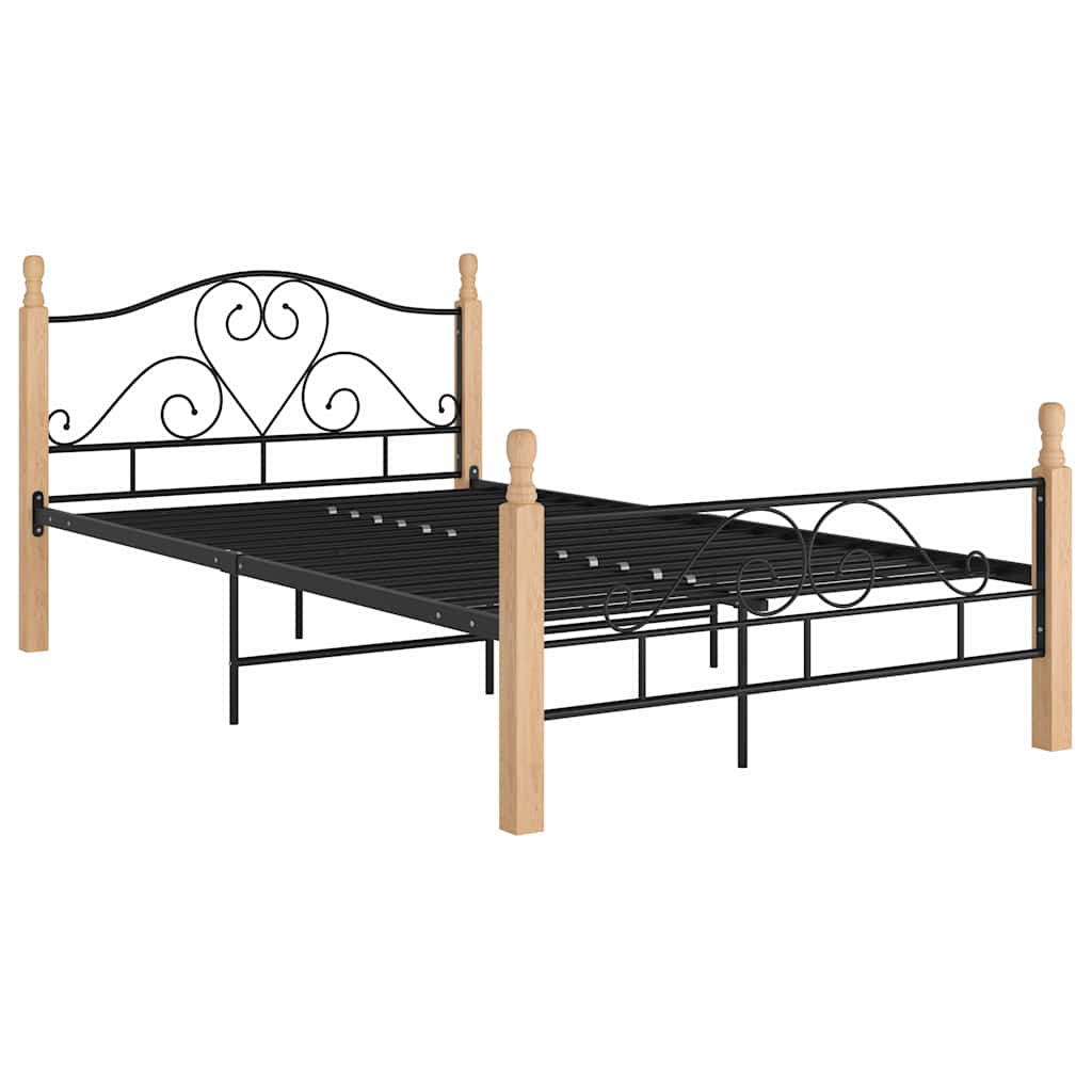sengeramme 120x200 cm metal sort