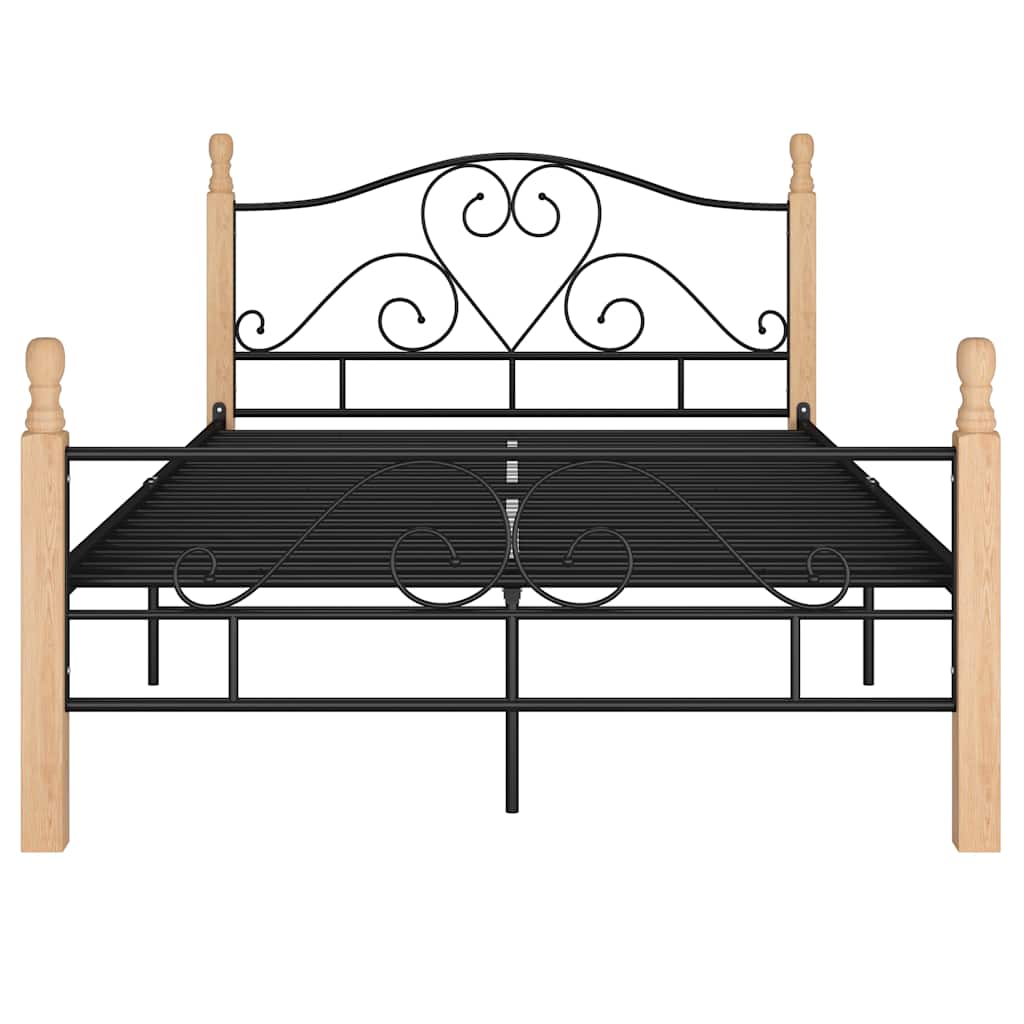 sengeramme 120x200 cm metal sort