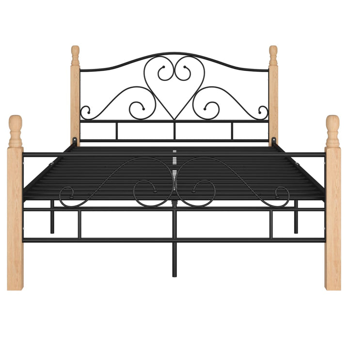 sengeramme 120x200 cm metal sort