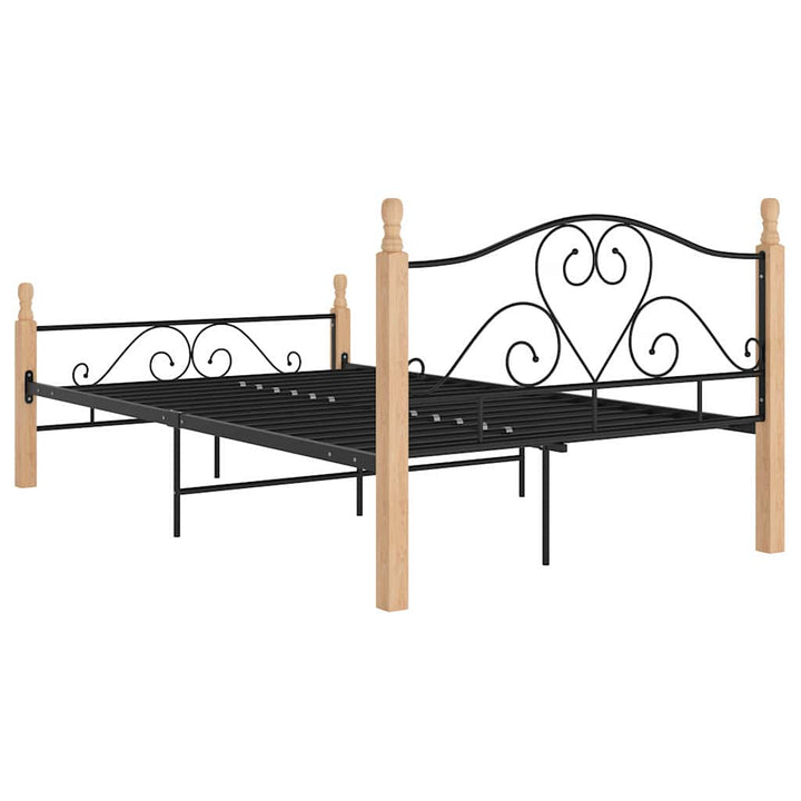 sengeramme 120x200 cm metal sort