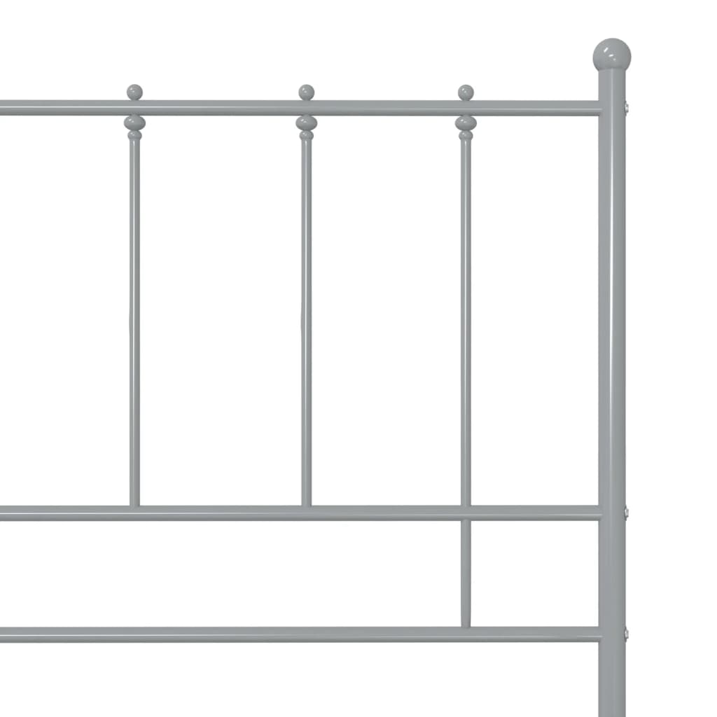 sengestel 100x200 cm metal grå