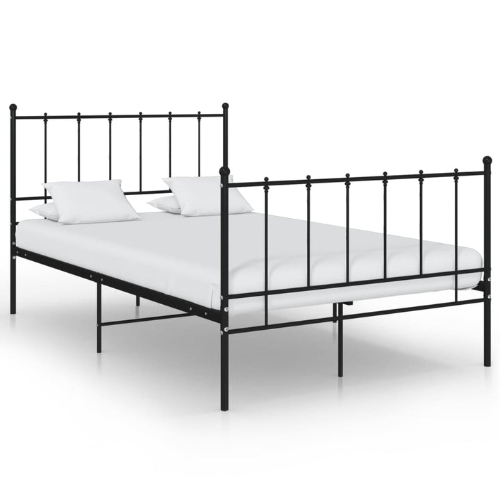 sengestel 120x200 cm metal sort