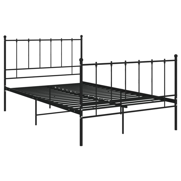 sengestel 120x200 cm metal sort