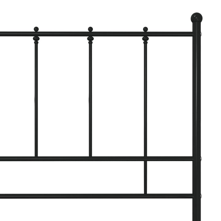sengestel 120x200 cm metal sort