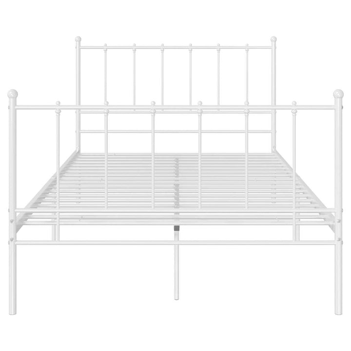 sengestel 120x200 cm metal hvid