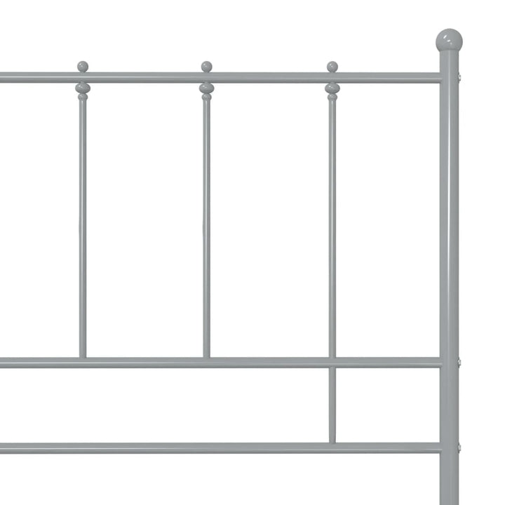 sengestel 120x200 cm metal grå