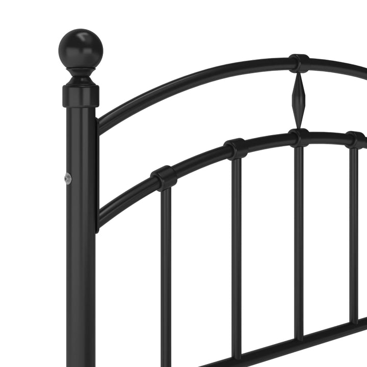 sengestel 100x200 cm metal sort