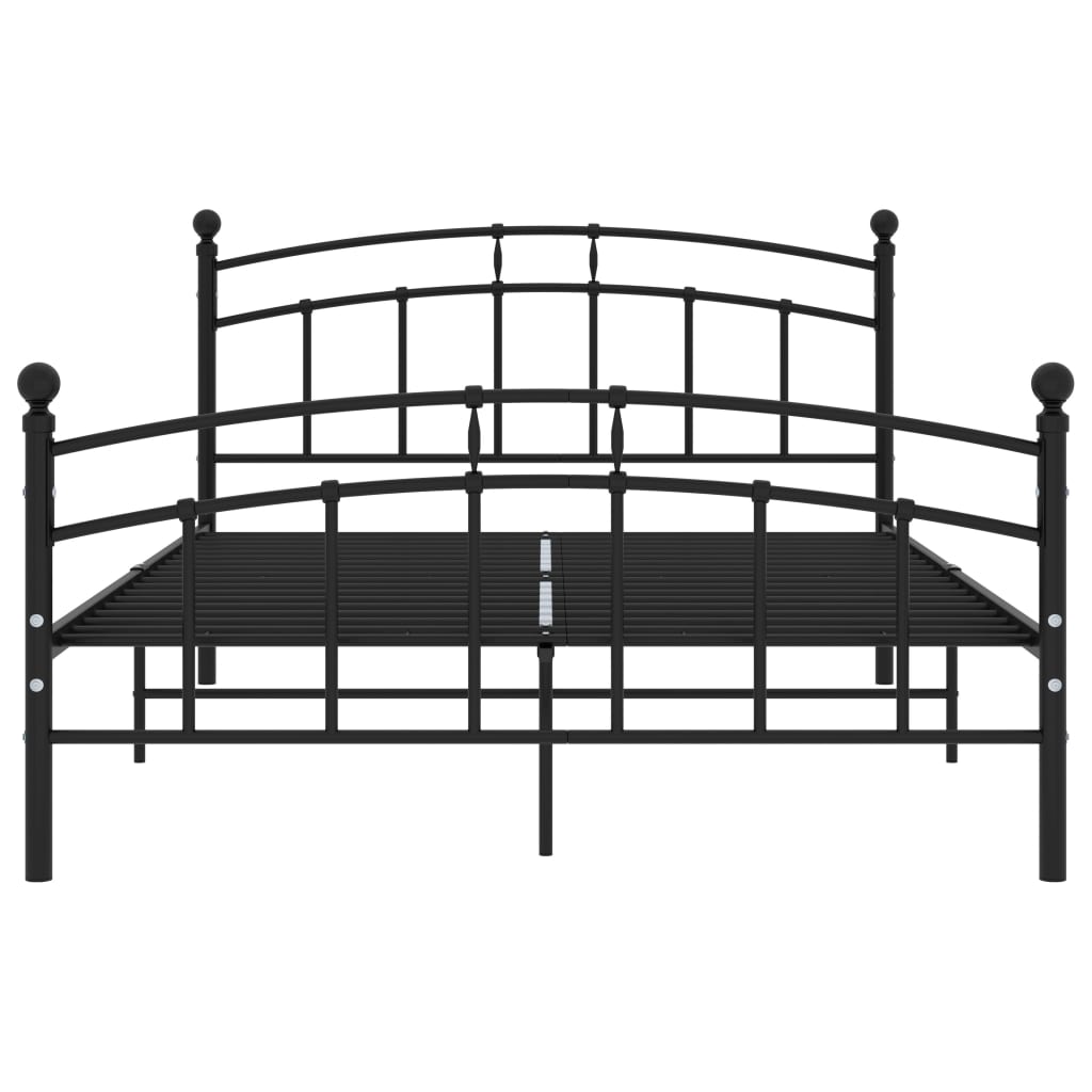 sengestel 200x200 cm metal sort
