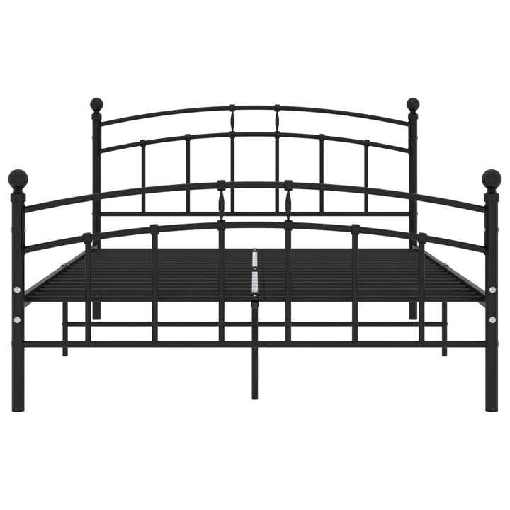sengestel 200x200 cm metal sort