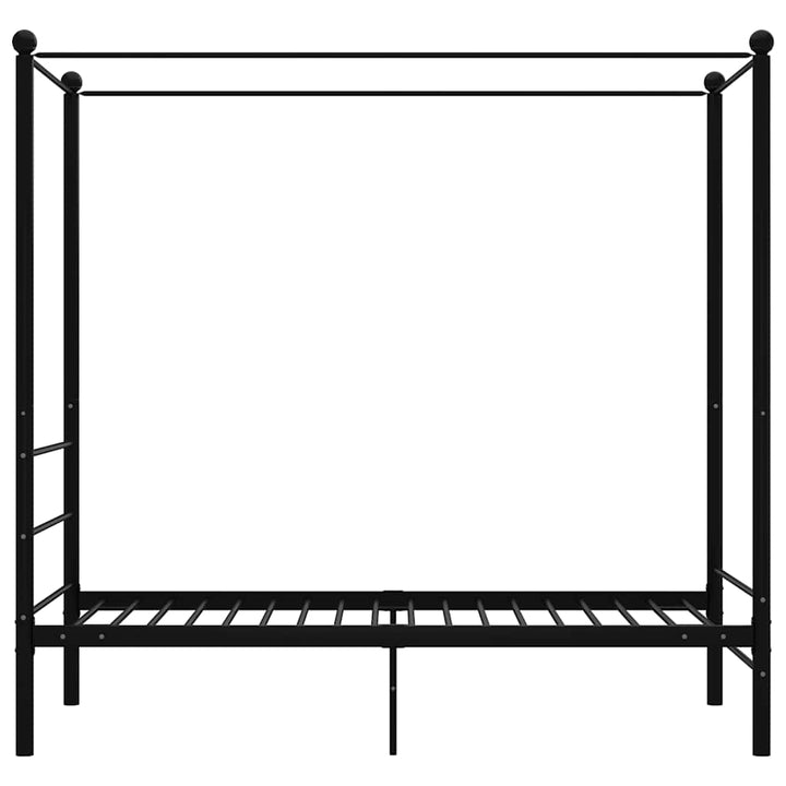 sengestel til himmelseng 90x200 cm metal sort