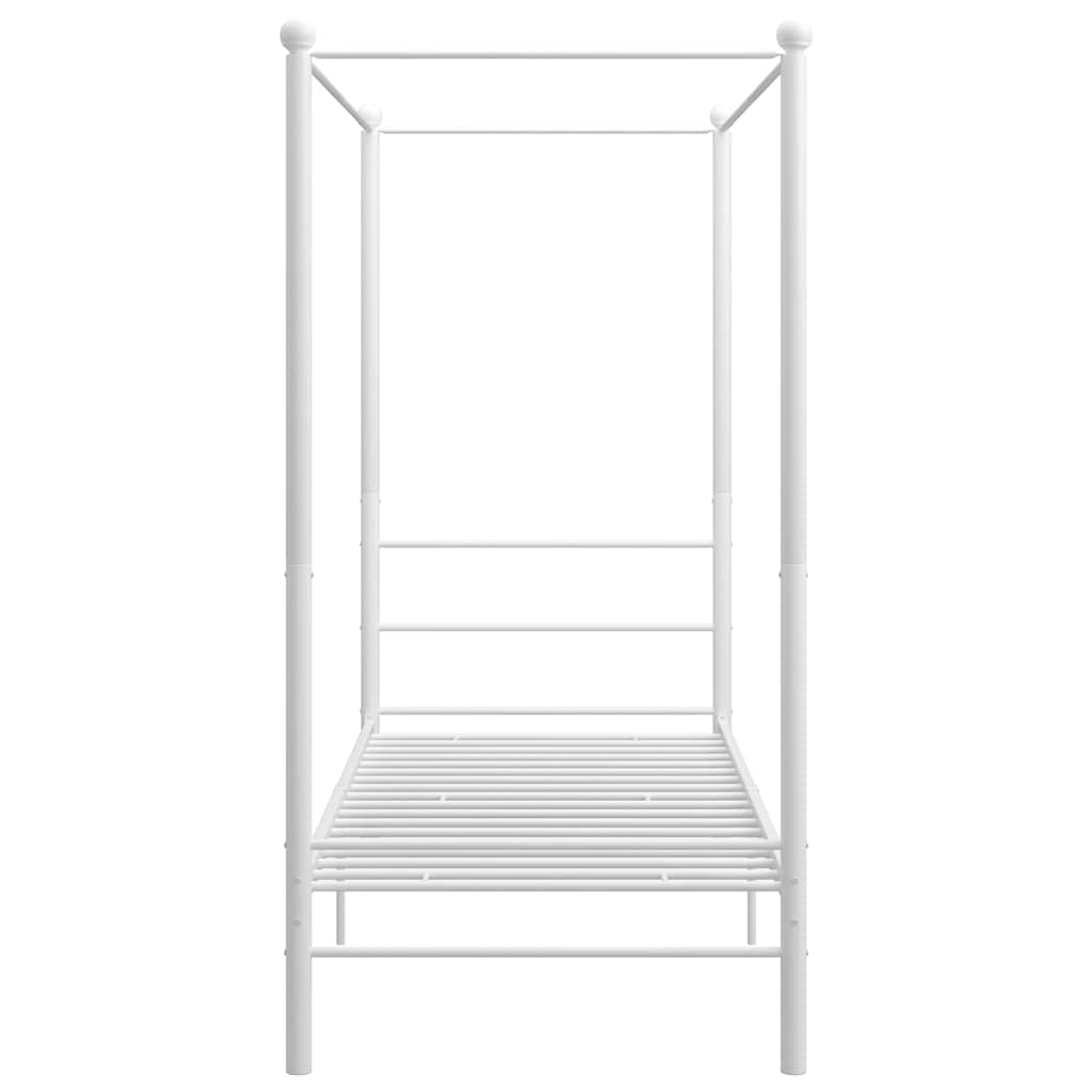 sengestel til himmelseng 90x200 cm metal hvid