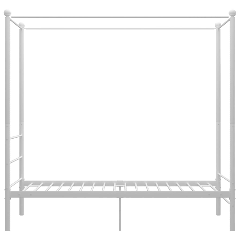 sengestel til himmelseng 90x200 cm metal hvid