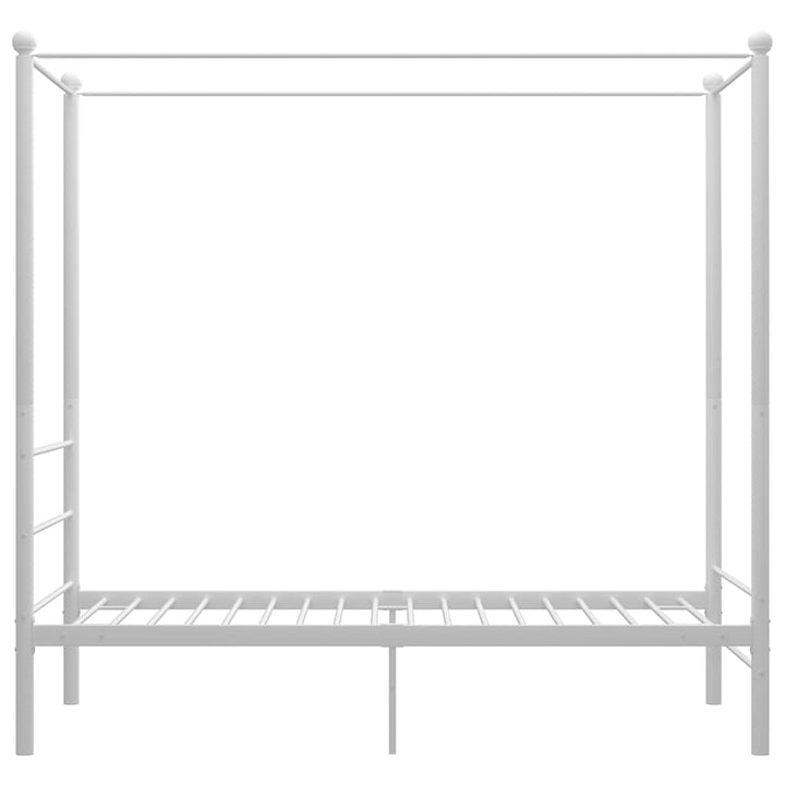 sengestel til himmelseng 90x200 cm metal hvid