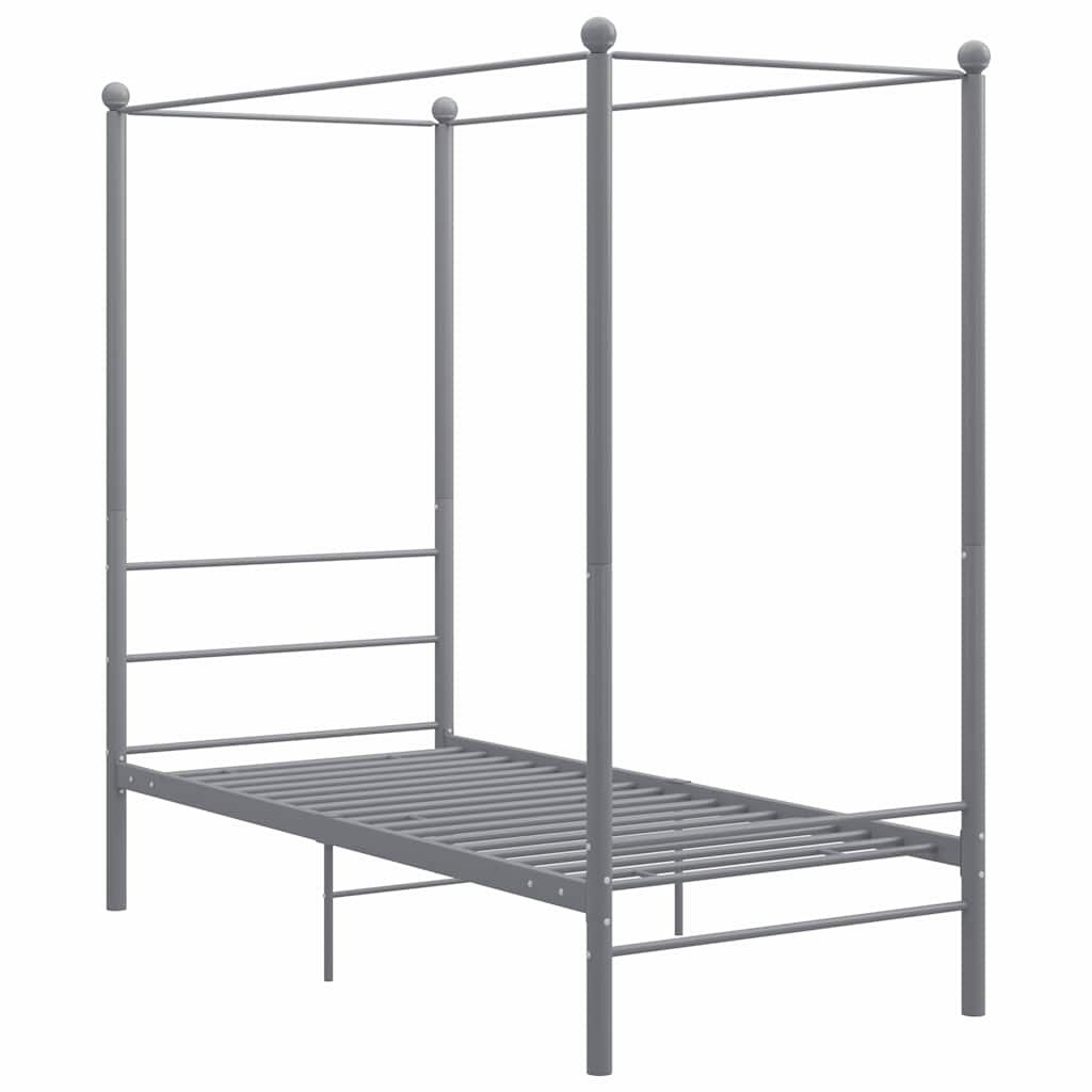 sengestel til himmelseng 90x200 cm metal grå