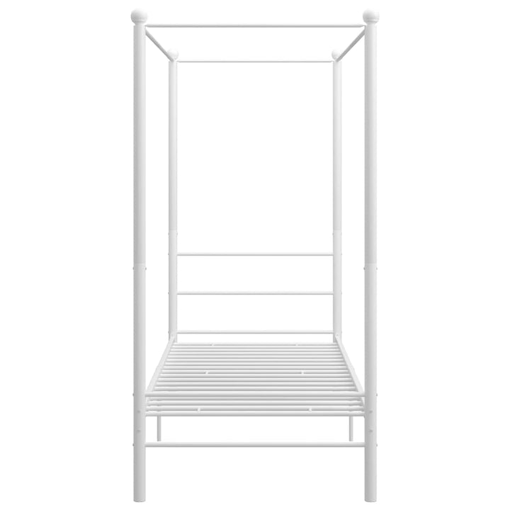 sengestel til himmelseng 100x200 cm metal hvid