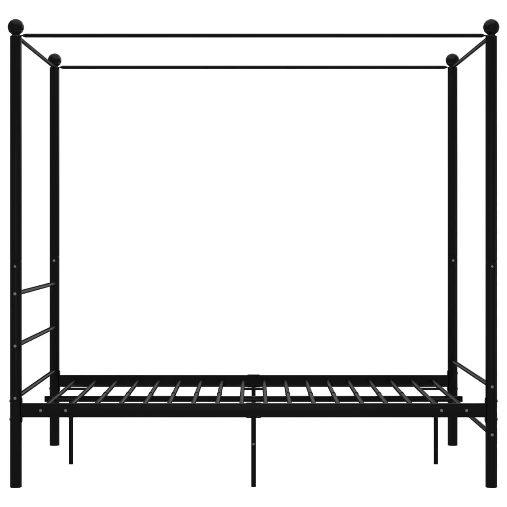 sengestel til himmelseng 120x200 cm metal sort