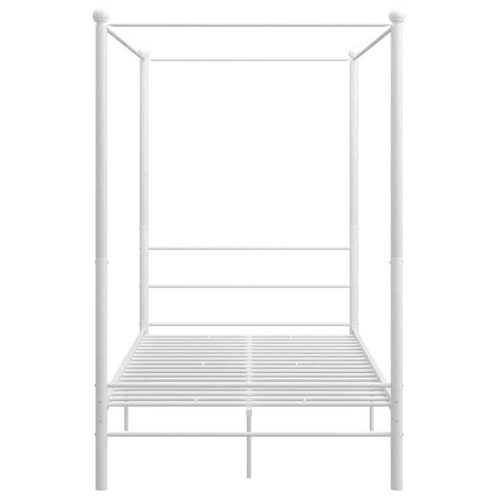 sengestel til himmelseng 120x200 cm metal hvid
