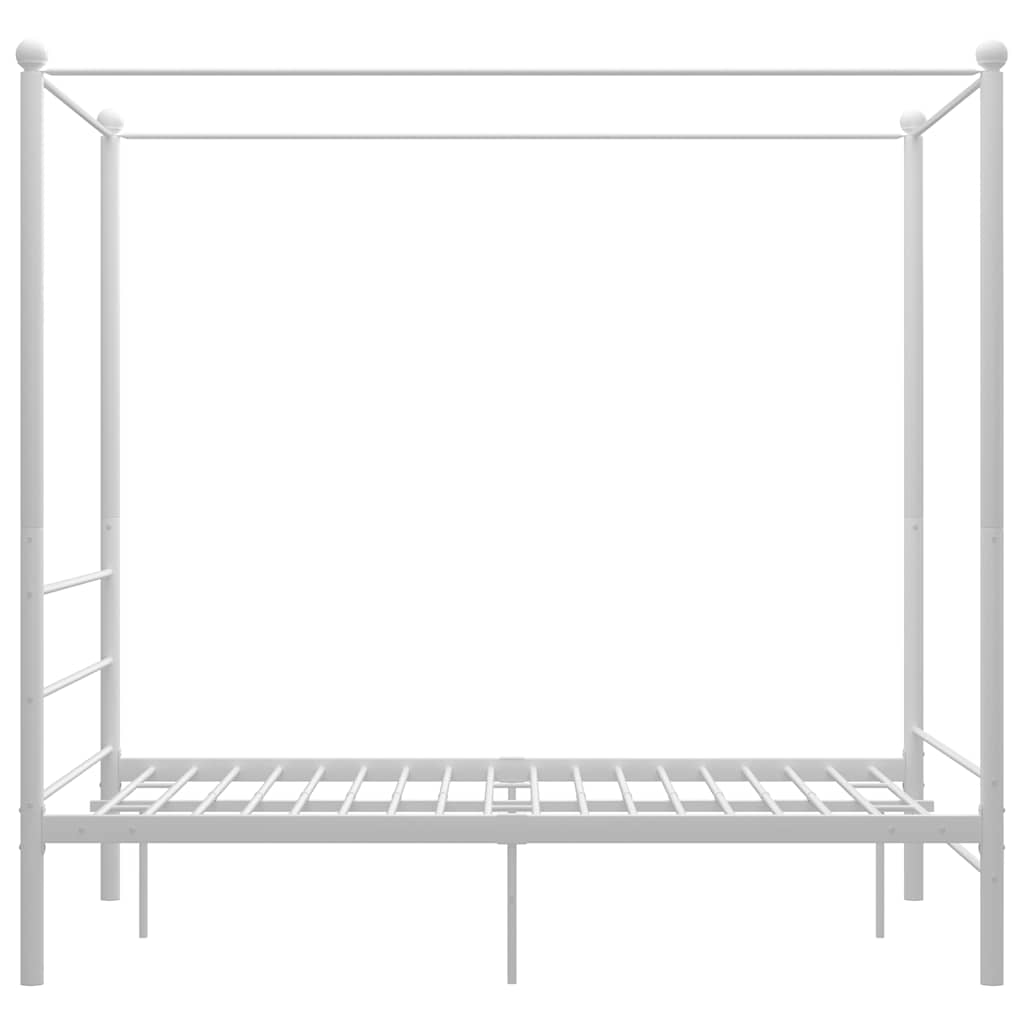 sengestel til himmelseng 120x200 cm metal hvid