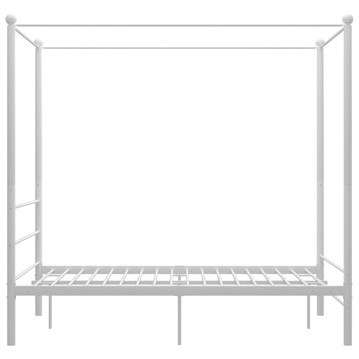sengestel til himmelseng 120x200 cm metal hvid