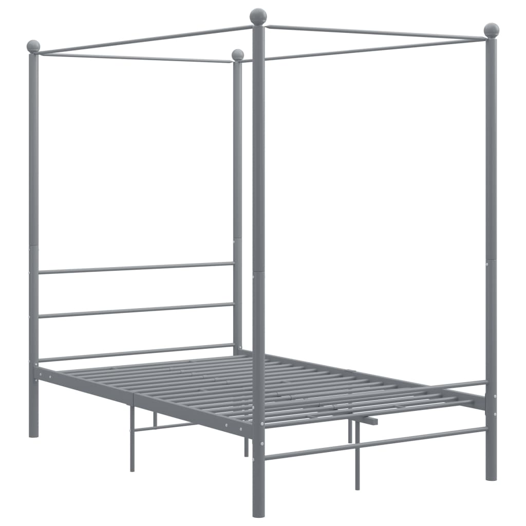 sengestel til himmelseng 120x200 cm metal grå