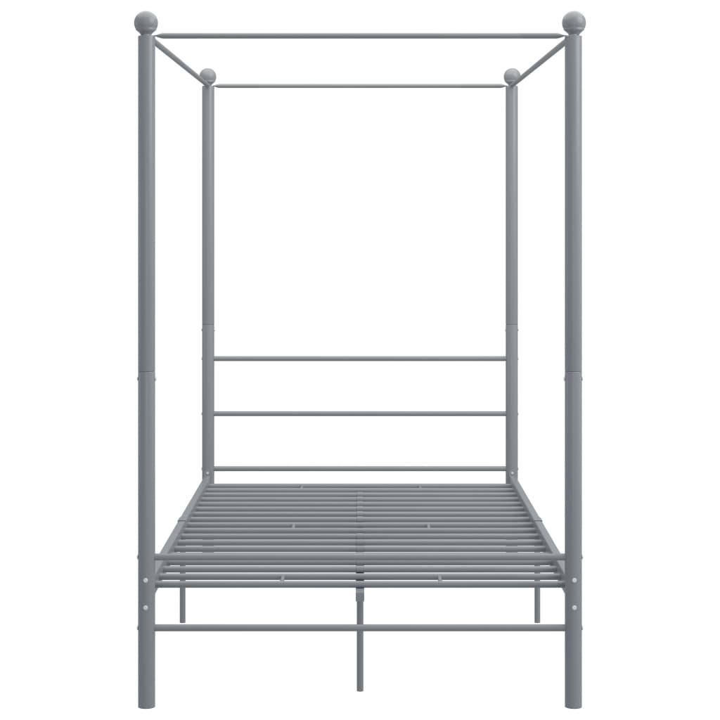 sengestel til himmelseng 120x200 cm metal grå