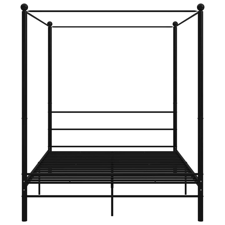 sengestel til himmelseng 160x200 cm metal sort