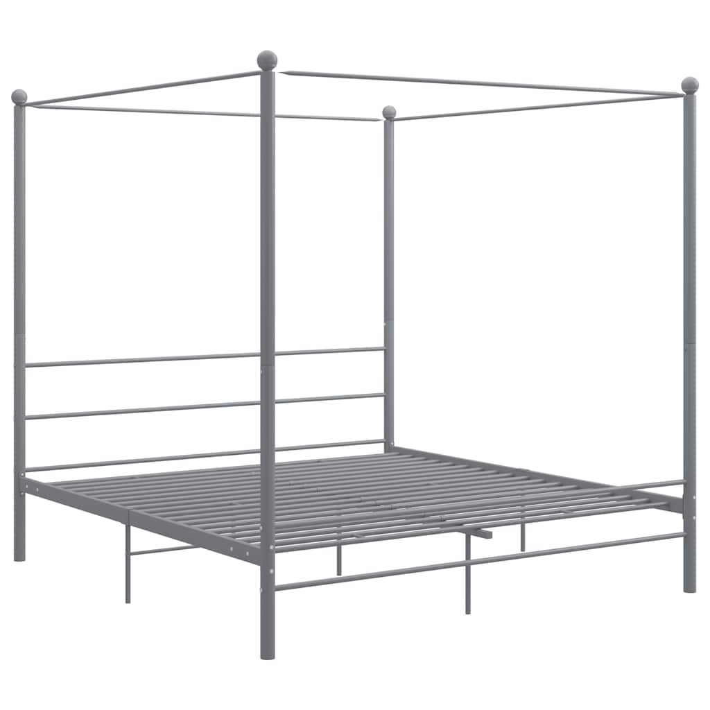 sengestel til himmelseng 180x200 cm metal grå