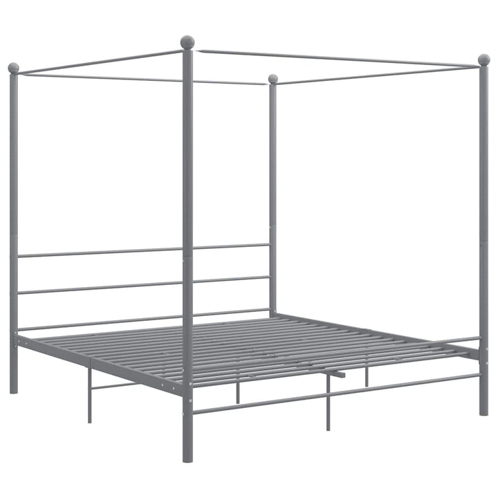 sengestel til himmelseng 200x200 cm metal grå