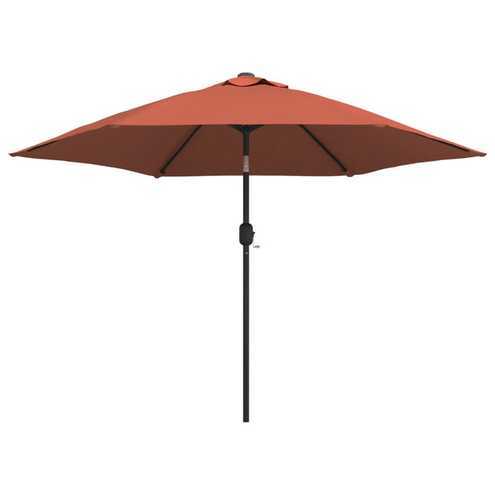 parasol 300 cm metalstang terracotta