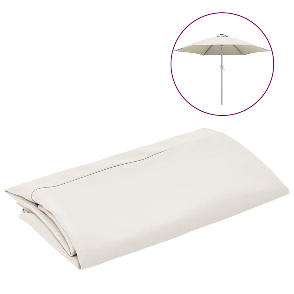 udskiftningsdug til parasol 300 cm sandfarvet