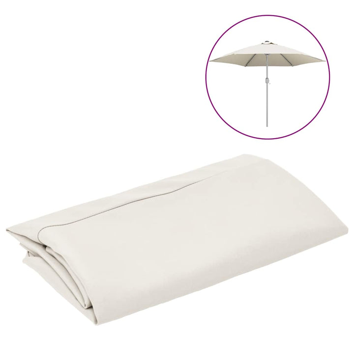 udskiftningsdug til parasol 300 cm sandfarvet