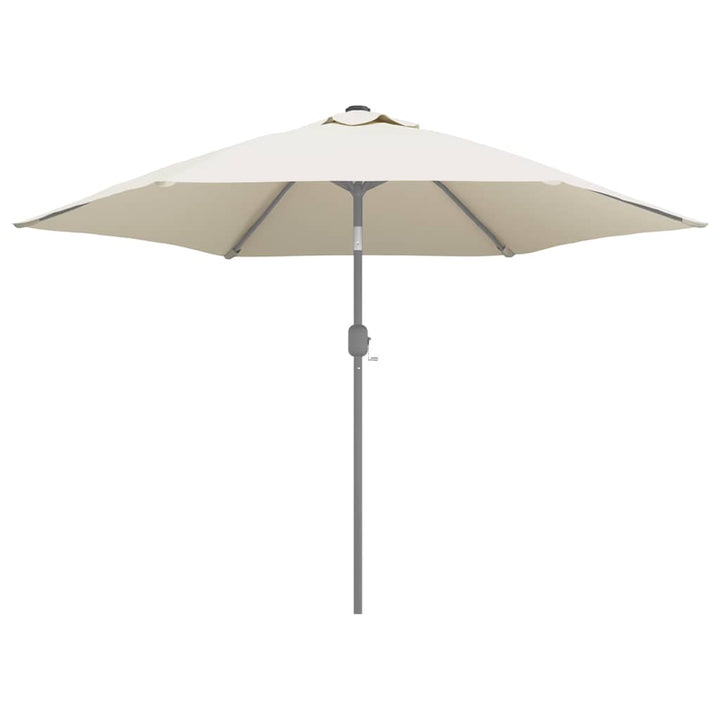 udskiftningsdug til parasol 300 cm sandfarvet