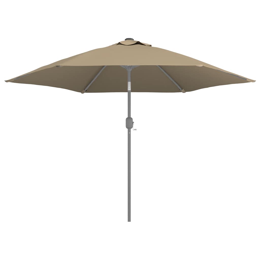 udskiftningsdug til parasol 300 cm gråbrun