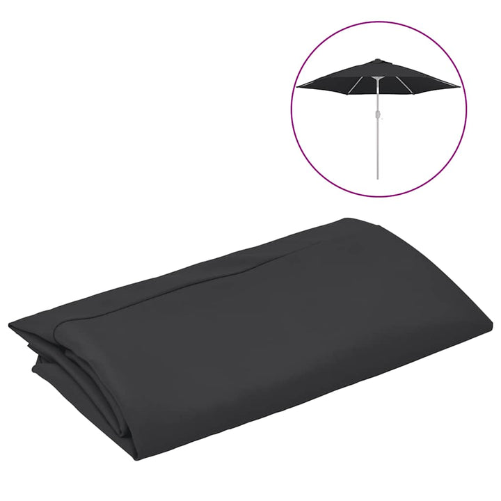 udskiftningsdug til parasol 300 cm sort