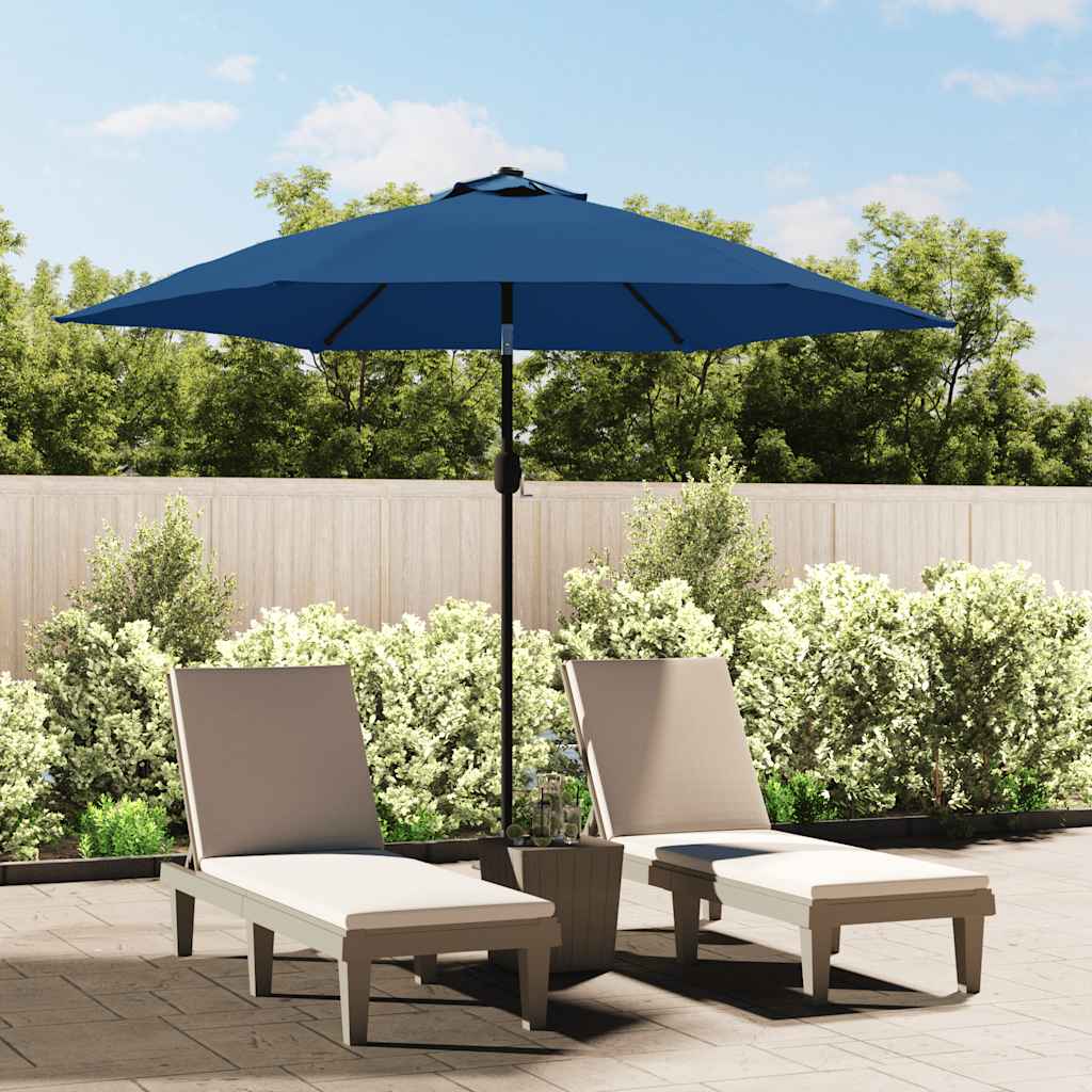 udskiftningsdug til parasol 300 cm azurblå