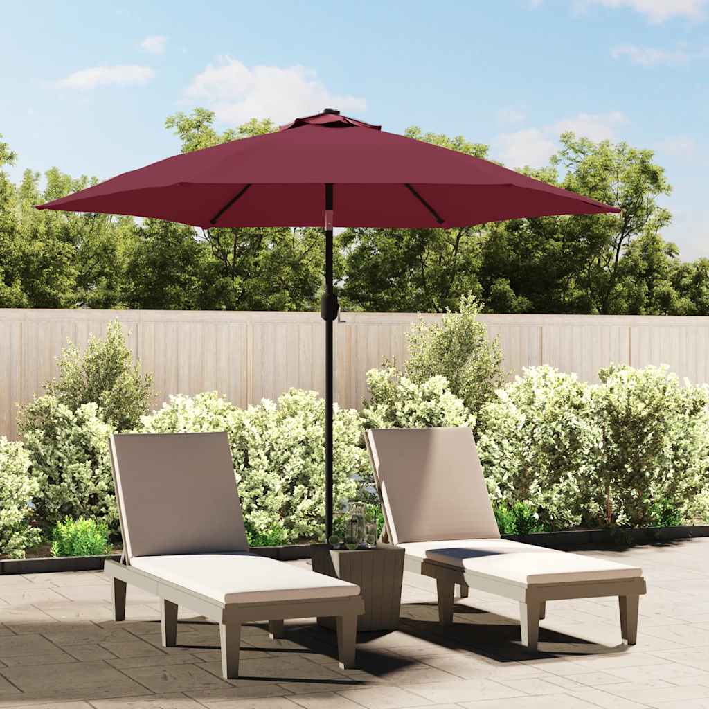 udskiftningsdug til parasol 300 cm bordeauxfarvet
