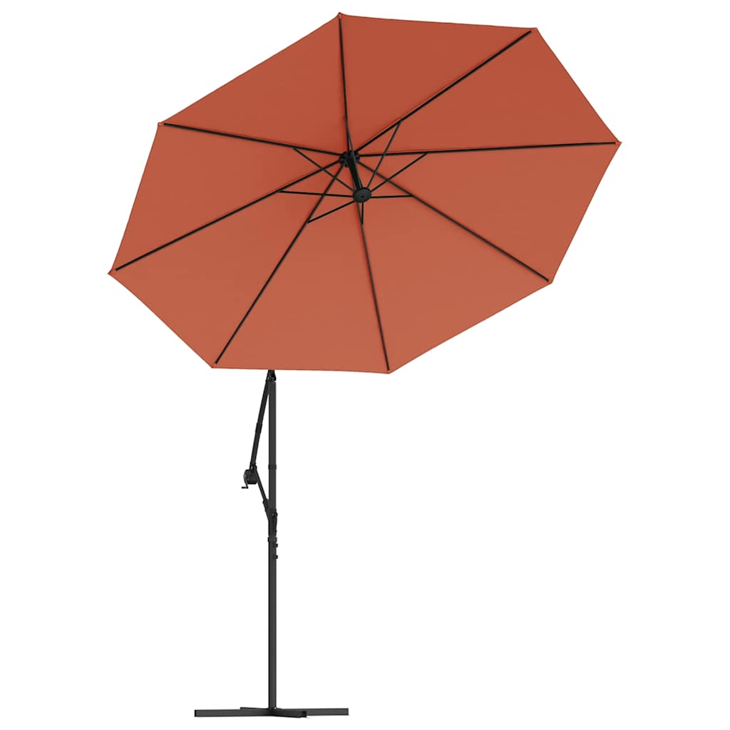 erstatningsdug til hængeparasol 300 cm terracotta