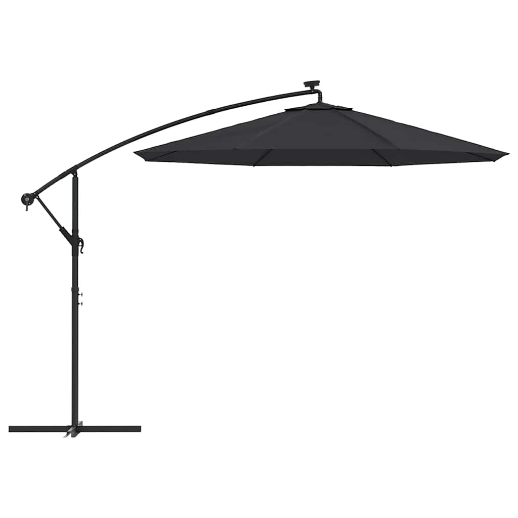 parasoldug til hængeparasol 350 cm sort